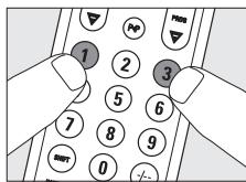 PHILIPS SRU530 - Manually setting the remote control - 3