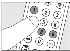 PHILIPS SRU530 - Gjenopprette de opprinnelige innstillingene av fjernkontrollen - 2