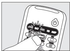 PHILIPS SRU560 - Äänenvoimakkuuden säädön merkinta toiseen tilaan - 1