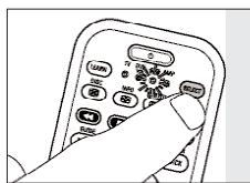 PHILIPS SRU7040 - Ajuste de la selección de dispositivo (Selector de modo) - 1