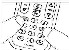 PHILIPS SRU7040 - Einstellen der Geräteauswahl (Mode-Selector) - 2