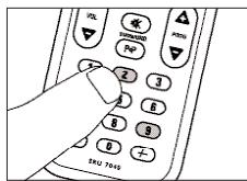 PHILIPS SRU7040 - Einstellen der Geräteauswahl (Mode-Selector) - 3