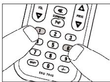 PHILIPS SRU7040 - Wiederherstellung der ursprünglichen Funktionen Ihrer Fernbedienung - 1