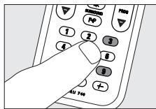 PHILIPS SRU740NC - Äänenvoimakkuudenaadon merkinta toiseen tilaan - 3