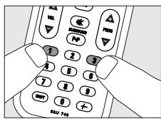 PHILIPS SRU740NC - Exempel med TV: - 2