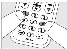 PHILIPS SRU740NC - Wijzigen van de apparaatkeuze (mode selector) - 2