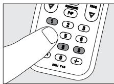 PHILIPS SRU740NC - Restoring the original functions of your remote control - 2