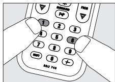 PHILIPS SRU740NC - Tildela volymkontrollen till att annat Lage - 2