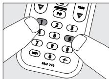 PHILIPS SRU740NC - Assigning the volume control to another mode - 2