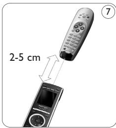 2-5 cm ⑦