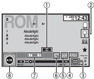 PIONEER AVH-X2600BT - Utilisation de la lecture audio - 1