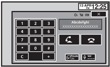 PIONEER AVH-X2600BT - Exécution d'un appel par saisie d'un numéro de téléphone - 1