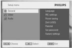 PHILIPS PET731 - Réglages - 1