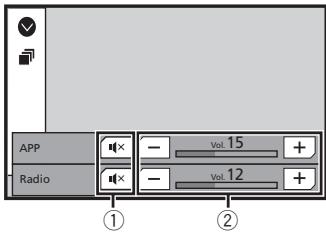 PIONEER AVH-X2800BT - Utilisation de la fonction de mixage audio - 1