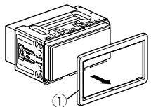 PIONEER AVH-X8800BT - Remove the trim ring. - 1