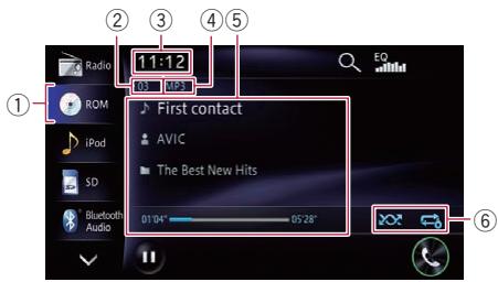 PIONEER AVIC-F950BT - Lecture de l'écran - 1