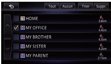 PIONEER AVIC-F950BT - Modification des données sur l'utilisation de la fonction de navigation - 2