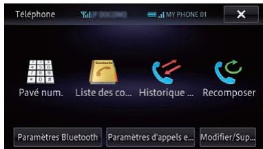 PIONEER AVIC-F950BT - Menu Telephone - 1