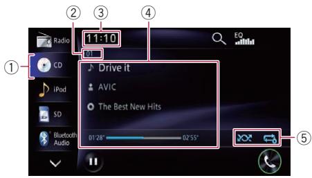 PIONEER AVIC-F950BT - Lecture de l'écran - 1