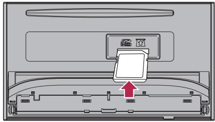 PIONEER AVIC-F950BT - Insérez une carte mémoire SD dans la fente de carte SD. - 1