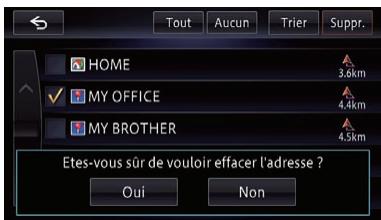 PIONEER AVIC-F950BT - Modification des données sur l'utilisation de la fonction de navigation - 3