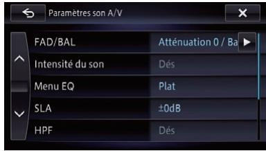 PIONEER AVIC-F950BT - Touchez I'élément que vous souhaitez configurer. - 1