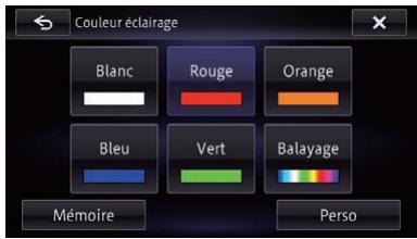 PIONEER AVIC-F950BT - Touchez la couleur souhaitée. - 1