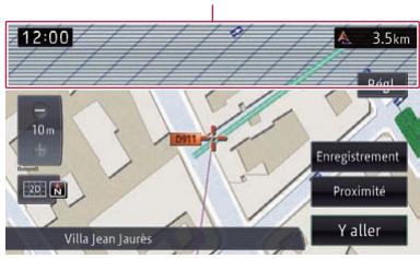 PIONEER AVIC-F950BT - Réglage du graphique frontière pour la carte de la ville - 1