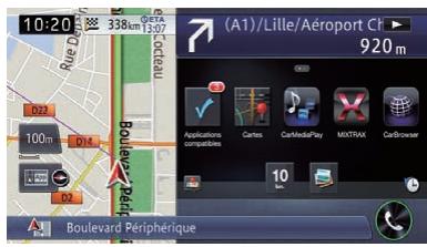 PIONEER AVIC-F950BT - Touchez le type que vous souhaitez définir. - 3