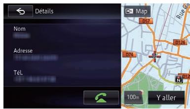 PIONEER AVIC-F950BT - Consultation des informations sur les adresses utiles avec Aha Radio - 1