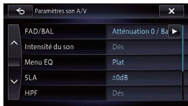 PIONEER AVIC-F950BT - Touchez [Menu EQ]. - 1