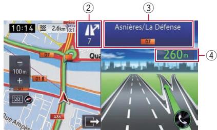 PIONEER AVIC-F950BT - Affichage pendant la conduite sur autoroute - 2