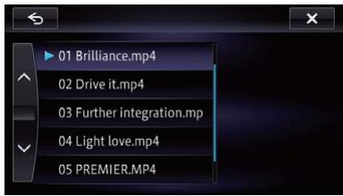 PIONEER AVIC-F950BT - ② Sélectionne un fichier dans la liste - 1