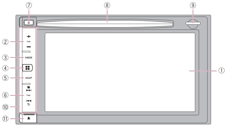 PIONEER AVIC-F950BT - AVIC-F50BT (avec le panneau LCD ouvert) - 2