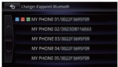 PIONEER AVIC-F950BT - Touchez [Changer d'appareil]. - 1
