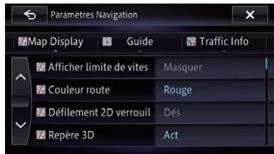 PIONEER AVIC-F950BT - Menu Param. nav - 1