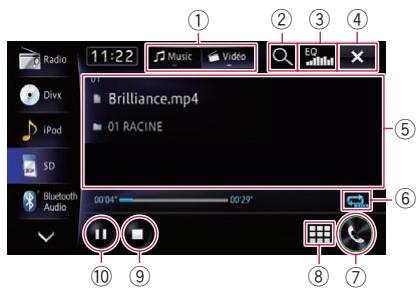 PIONEER AVIC-F950BT - Utilisation des touches de l'écran tactile (Vidéo) - 1