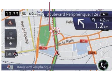 PIONEER AVIC-F950BT - Comment dire les informations sur le traffic sur la carte - 1