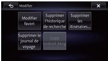 PIONEER AVIC-F950BT - Menu Modif. Données - 1