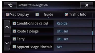 PIONEER AVIC-F950BT - Menu Param. nav - 2
