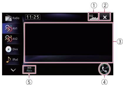 PIONEER AVIC-F950BT - Utilisation des touches de l'écran tactile - 1
