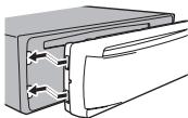 PIONEER DEH-1600UB - Colocacion del panel delantero - 1