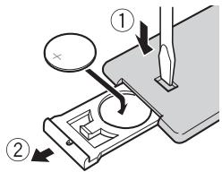 PIONEER DEH-1900UB - How to replace the battery - 1