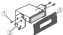 PIONEER DEH-S5000BT - When not using the supplied mounting sleeve - 2