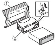 PIONEER DEH-S5000BT - DIN mount installation - 1