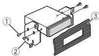 PIONEER DEH-S5000BT - Cuando no utilise la carcaja de montaje suministrada - 2