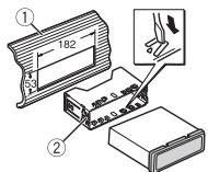 PIONEER DEH-S5000BT - Instalación en soporte DIN - 1