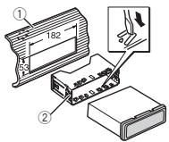 PIONEER DEH-X6600DAB - Montage frontal DIN - 1