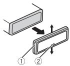 PIONEER DEH-X6600DAB - Rimuovere la guarnizione. - 1