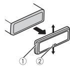 PIONEER DEH-X6600DAB - Removing the unit - 1